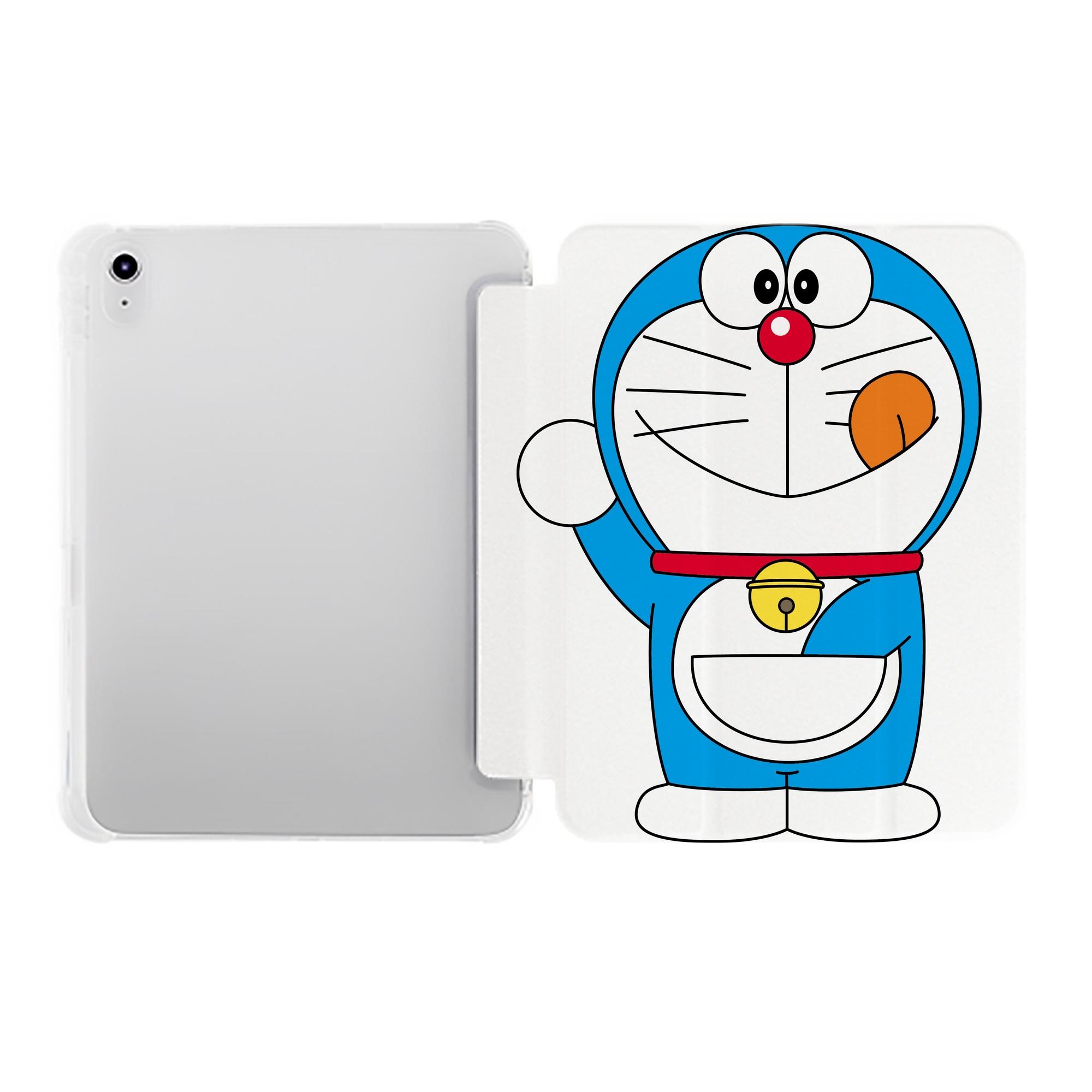 （画像用） ドラえもん Doraemon IPad ケース ペン収納付き 三つ折りスタンド PUレザー×シリコン 対応機種9.5/10.5/10.9インチ
